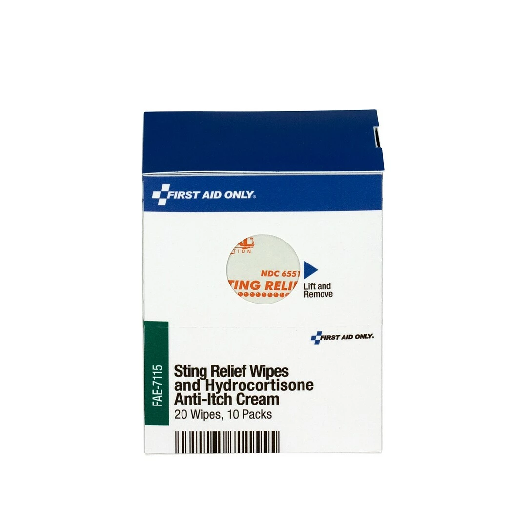 First Aid Only® SmartCompliance® Refill Sting Relief Wipes And Hydrocortisone Cream (FAE-7115) - Image 2