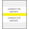 Medical Arts Press® Standard Preprinted Chart Divider Tabs; Operative Report, Yellow