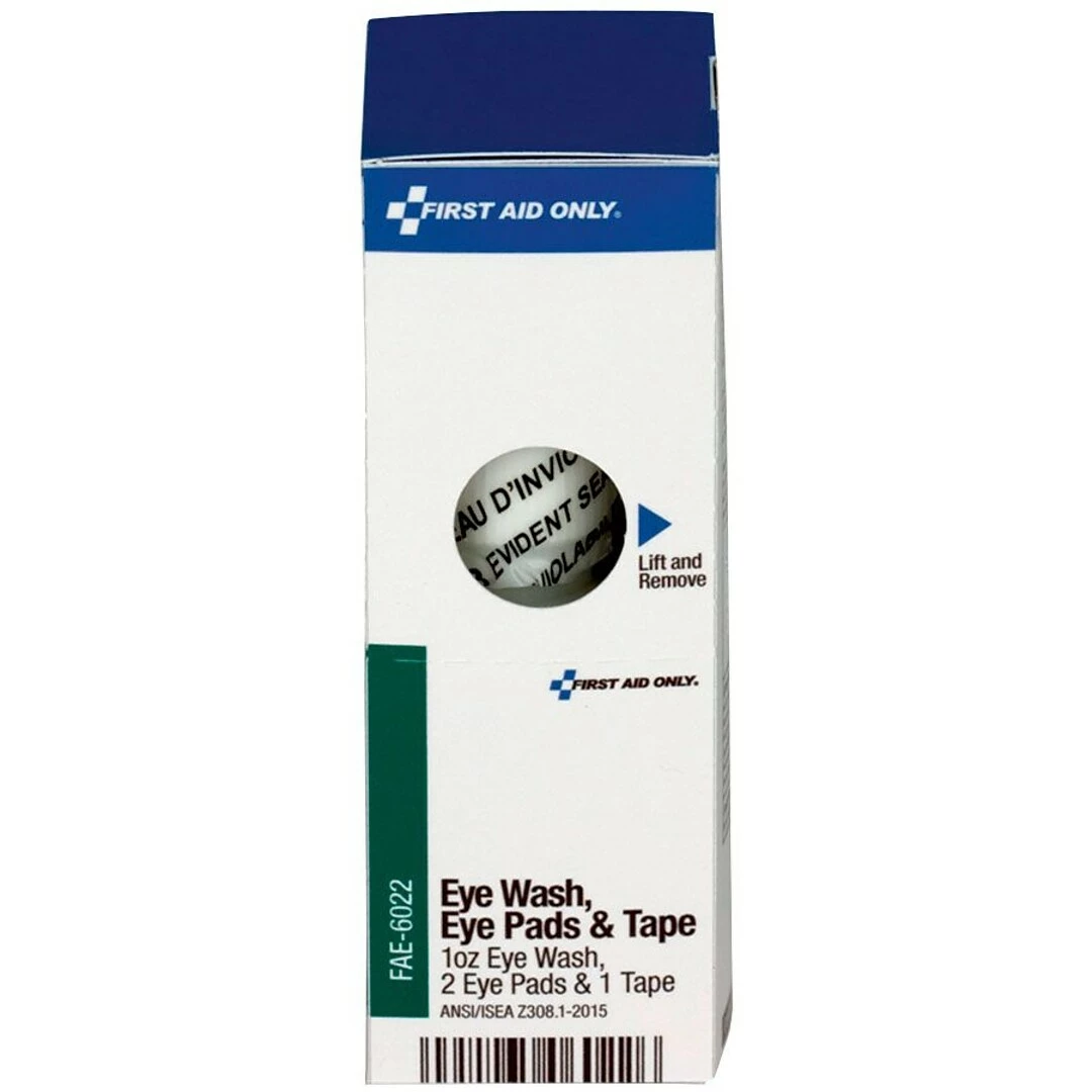 First Aid Only™ ANSI SmartCompliance Refill Eye Wash, Eye Pads & Tape For Up To 10 Persons, 1/Box (FAE-6022) - Image 4