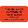 Medical Arts Press® Collection & Notice Collection Labels, Final Notice/Within 10 Days, Fl Red, 7/8x1-1/2", 250 Labels