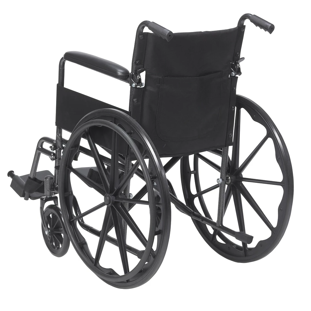 Drive Medical Silver Sport 1 Wheelchair With Full Arms And Swing Away Removable Footrest (SSP118FA-SF) - Image 4