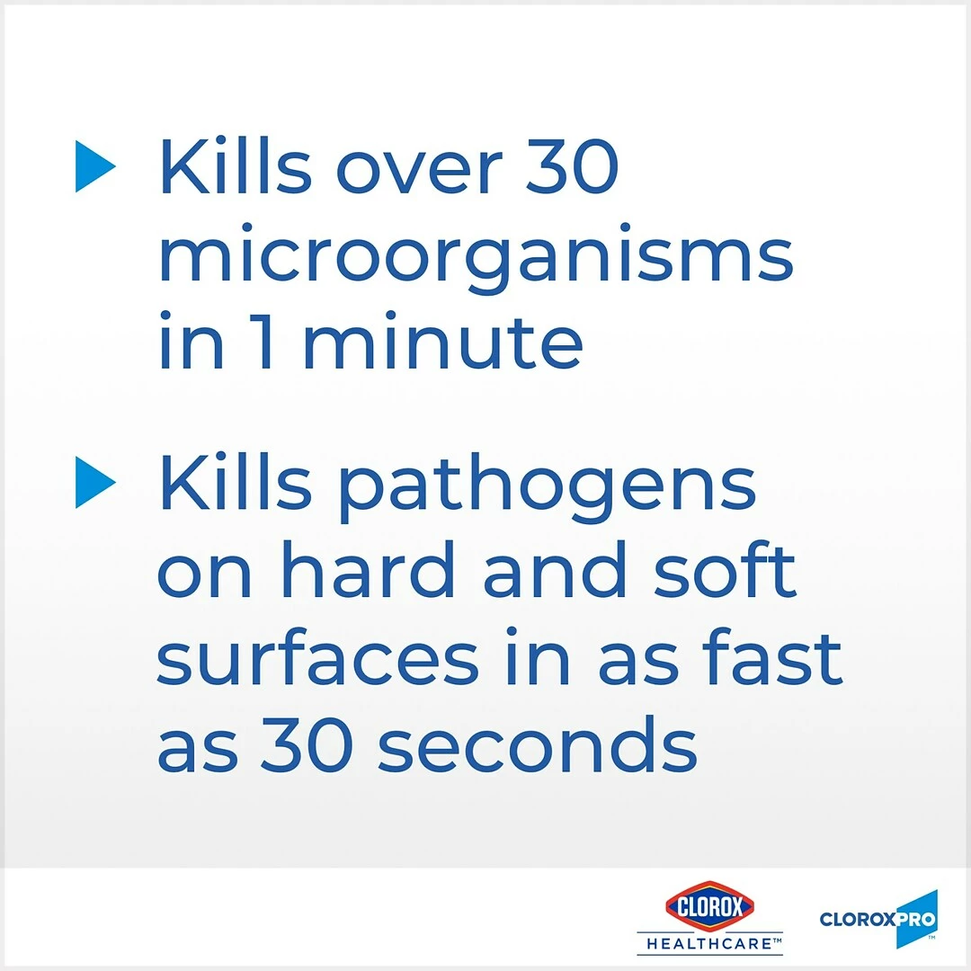 Clorox Healthcare® Disinfecting Wipes, 95 Wipes/Container, 6/Carton (CXS30824CT) - Image 3