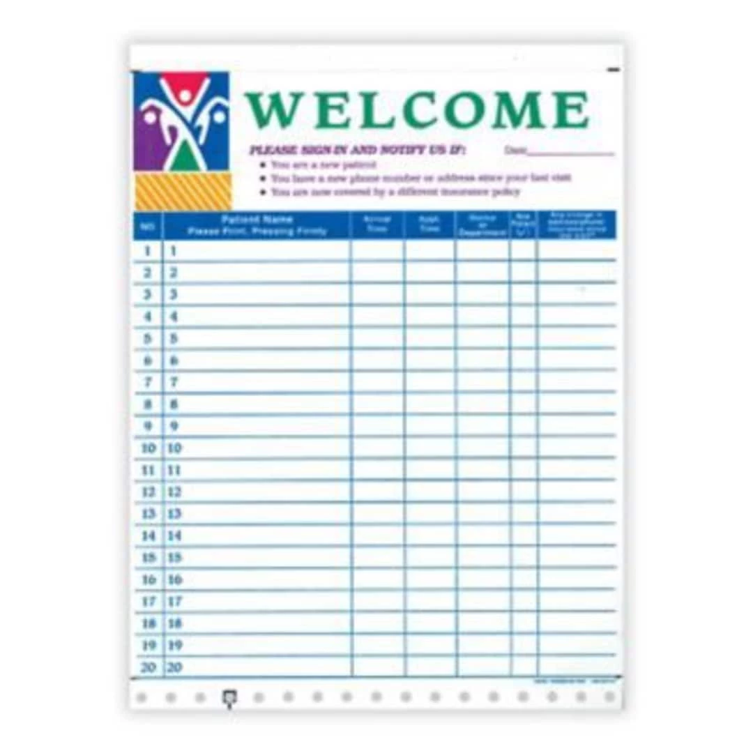 Medical Arts PressĀ® Privacy Sign-In Sheet, Figure