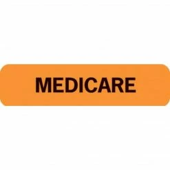 Medical Arts Press® Insurance Chart File Medical Labels, BC/BS, Light Blue, 1-1/4x5/16", 500 Labels